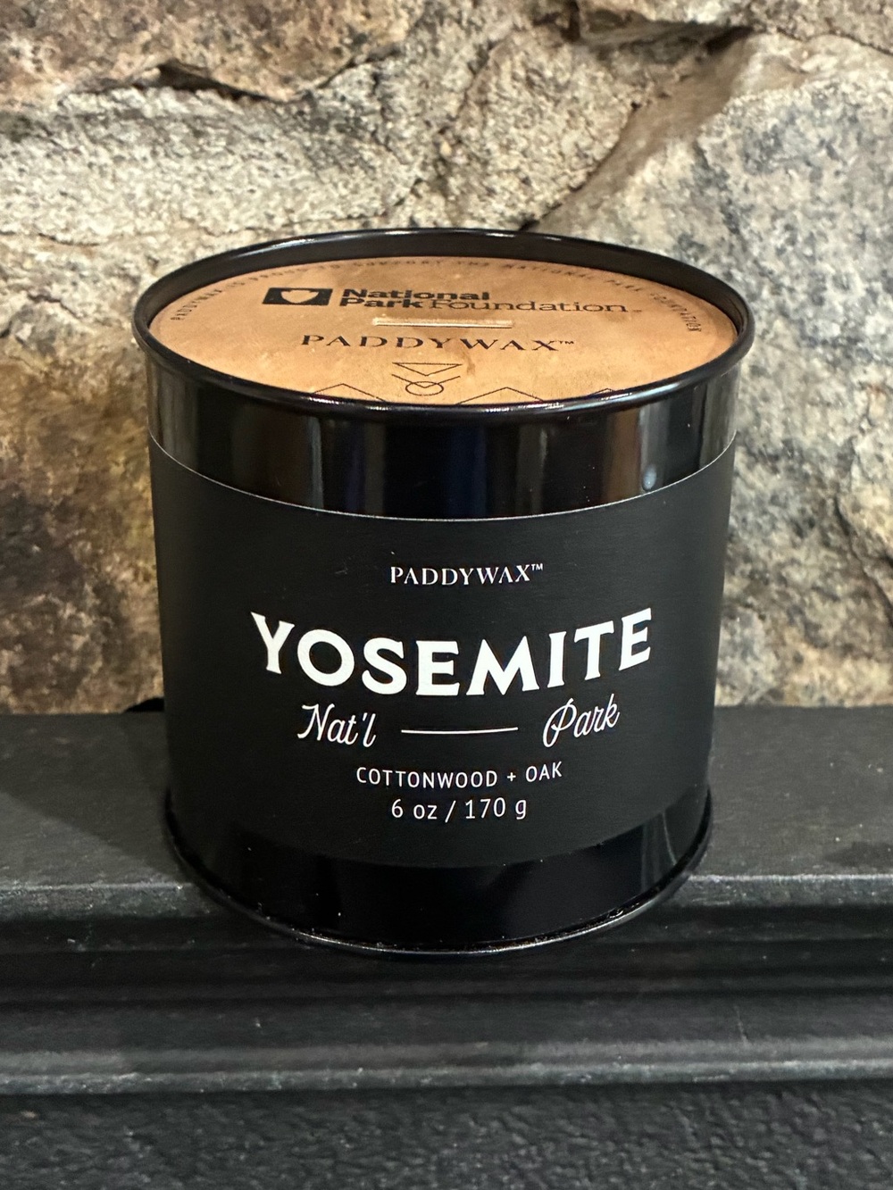 Paddywax Yosemite National Park Foundation Cottonwood & Oak Scented Candle 6 oz